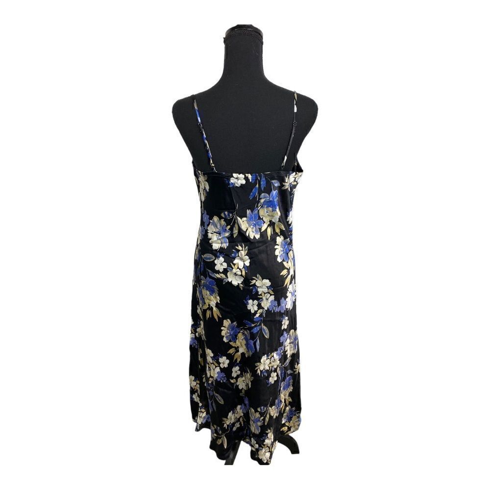 #307 SOCIALITE Floral Satin Slip Dress - Picture 5 of 10